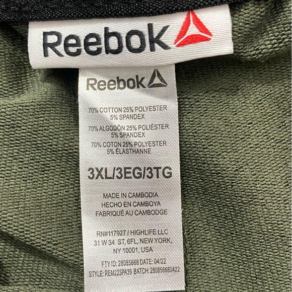 NWT Reebok || Men's and Big Men's Active Tech Terry Pants, up to Size 3XL - Picture 6 of 9